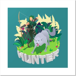 Hunter w/ Pet Posters and Art